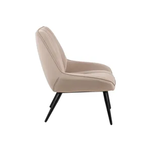 Astrid Taupe Velvet Accent Chair