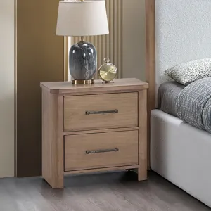 Anika 2 Drawer Nightstand-Natural