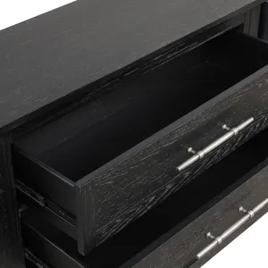 Sable Crest Drop Leaf Server-Black