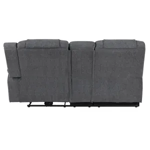 Redondo RAF Console Loveseat W/1 Recliner-Dk Gray