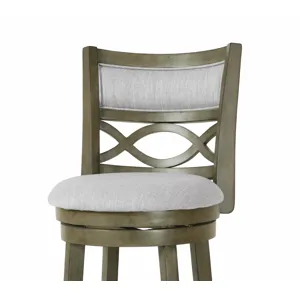 Manchester 29" Bar Stool-Ant Gray W/Fabric Seat