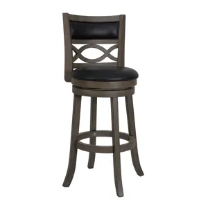 Manchester 29" Bar Stool-Ant Gray W/Pu Seat