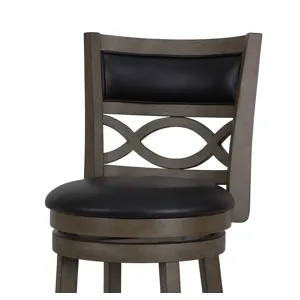 Manchester 29" Bar Stool-Ant Gray W/Pu Seat