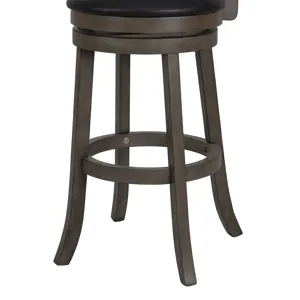 Manchester 29" Bar Stool-Ant Gray W/Pu Seat