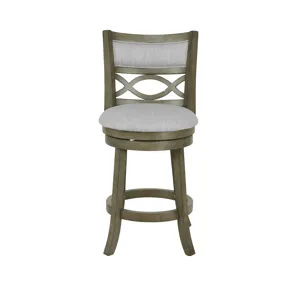 Manchester 24" Counter Stool-Ant Gray W/Fabric Seat