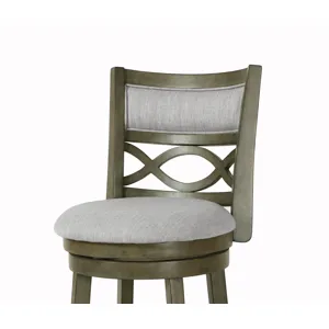 Manchester 24" Counter Stool-Ant Gray W/Fabric Seat