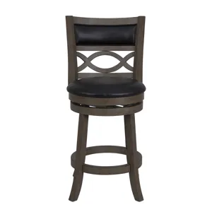 Manchester 24" Counter Stool-Ant Gray W/Pu Seat