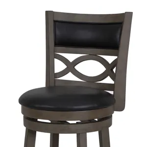 Manchester 24" Counter Stool-Ant Gray W/Pu Seat