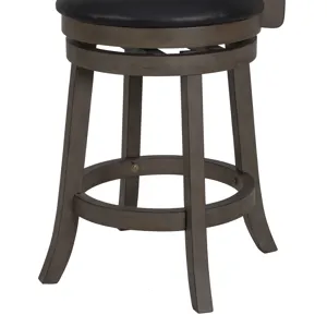 Manchester 24" Counter Stool-Ant Gray W/Pu Seat