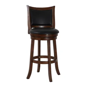 Bristol 29" Bar Stool-Dk Brown W/Pu Seat