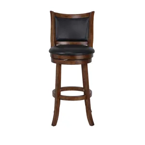 Bristol 29" Bar Stool-Dk Brown W/Pu Seat