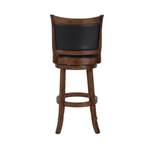 Bristol 29" Bar Stool-Dk Brown W/Pu Seat