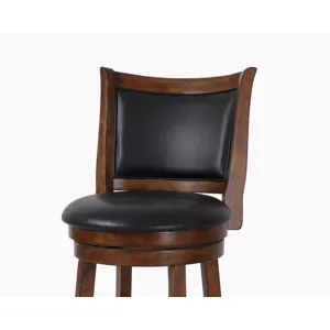 Bristol 24" Counter Stool-Dk Brown W/Pu Seat