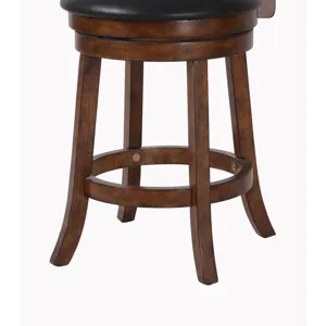 Bristol 24" Counter Stool-Dk Brown W/Pu Seat