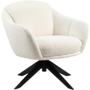 Fleming Ivory Boucle Swivel Lounge Chair(1 Per Carton(New)