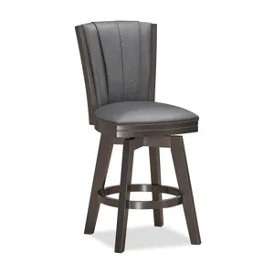 Diva 24" Swivel Counter Stool-Glitter Gray