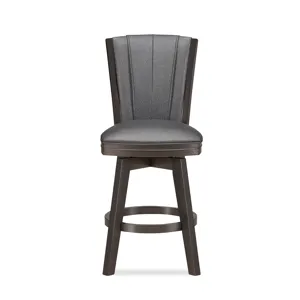 Diva 24" Swivel Counter Stool-Glitter Gray