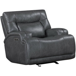 Titan Motion Titan Glider Recliner W/Power Headrest & Footrest-Gray