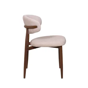 Royce Side Chair W Walnut Metal Frame-Toast(2 Per Carton)