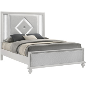 Stardust Side Rails-White - Queen/King
