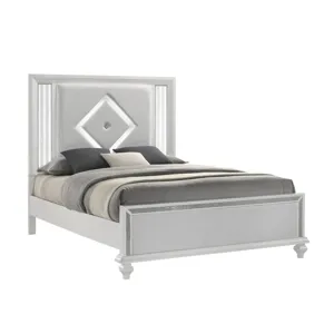 Stardust Side Rails-White - Queen/King