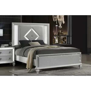 Stardust Side Rails-White - Queen/King