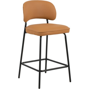 Blythe Orange Vegan Leather Counter Chair(2 Per Carton)