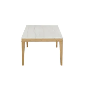 Essence 72" Rectangle Dining Table W/Marble Top-Natural