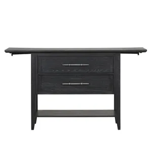 Sable Crest Drop Leaf Server-Black