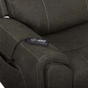 Gaia LAF Recliner W/Power Headrest,footrest, Massage, Heat-Sable