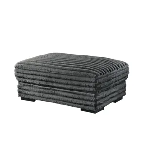Embrace 41" Ottoman-Charcoal