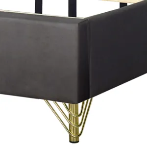 Symmetry Panel Side Rails-Charcoal - Queen/King