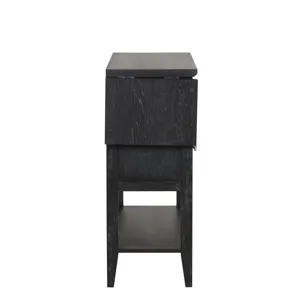 Sable Crest Drop Leaf Server-Black