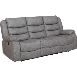 Granada Dual Recliner Sofa W/Power Footrest Gray