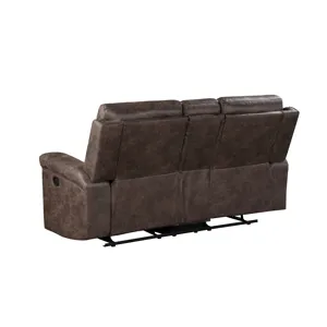 Quade Console Loveseat W/ Power Footrest Mocha
