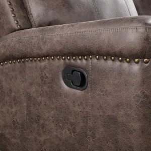 Quade Sofa W/Dual Recliner Mocha