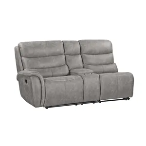 Kamari LAF Console Loveseat W/Dual Recliner-Gray