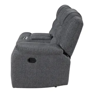 Redondo RAF Console Loveseat W/1 Recliner-Dk Gray