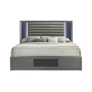 Nocturne Platform Siderails & Slats-Slate - California King