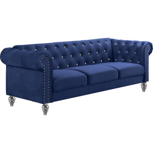 Emma Crystal Sofa-Royal Blue