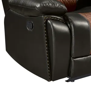 Nikko Sofa W/Dual Recliner-Brown