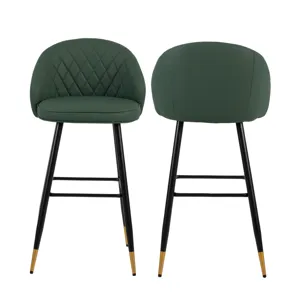 Oliver Green Vegan Leather Bar Chair(2 Per Carton)