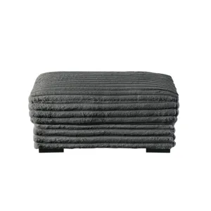 Embrace 41" Ottoman-Charcoal