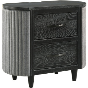 Skyline 2 Drawer Nightstand-Onyx