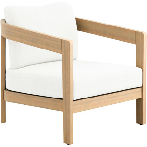 Wesley Patio Club Chair W White Cushion