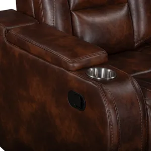 Chester Reclining Sofa-Brown