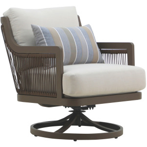 Genova Patio Swivel Club Chair W/Accent Pillow(2 Per Carton)