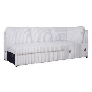 Bliss LAF Loveseat With Corner-Mist Gray