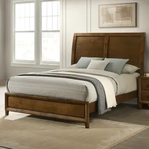 Ballard Headboard, Footboard & Slat Kit-Walnut - Queen