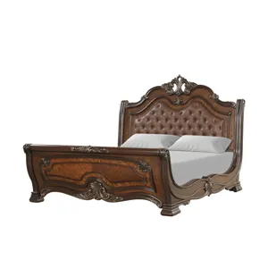 Bella Notte ' Headboard Post Set-Mahogany Brow - Queen/King/California King